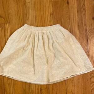 Tea Collection sz 10 white cotton eyelet mini, lining excellent pre owned cond